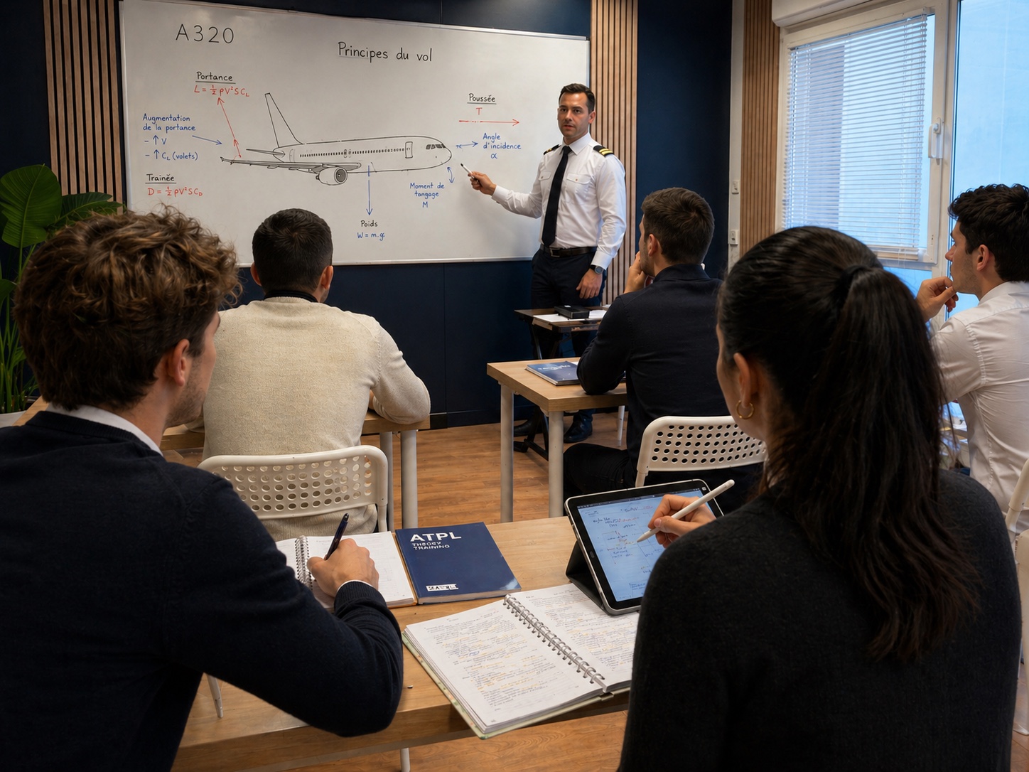 Stagiaire en révision ATPL chez Iroise Aéro Formation