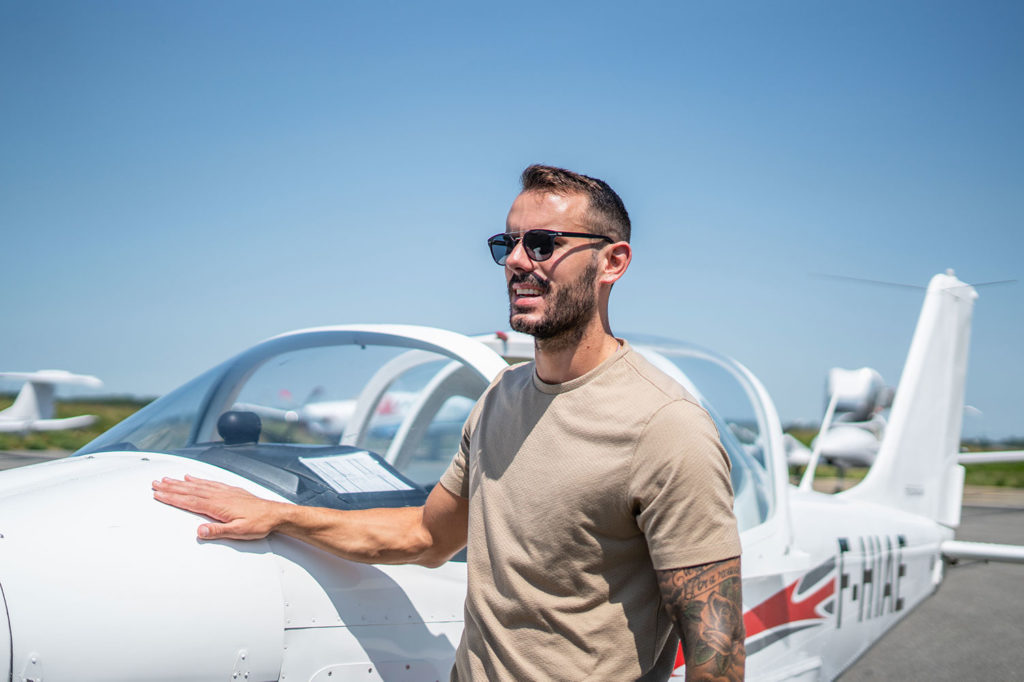 Élève pilote en formation PPL